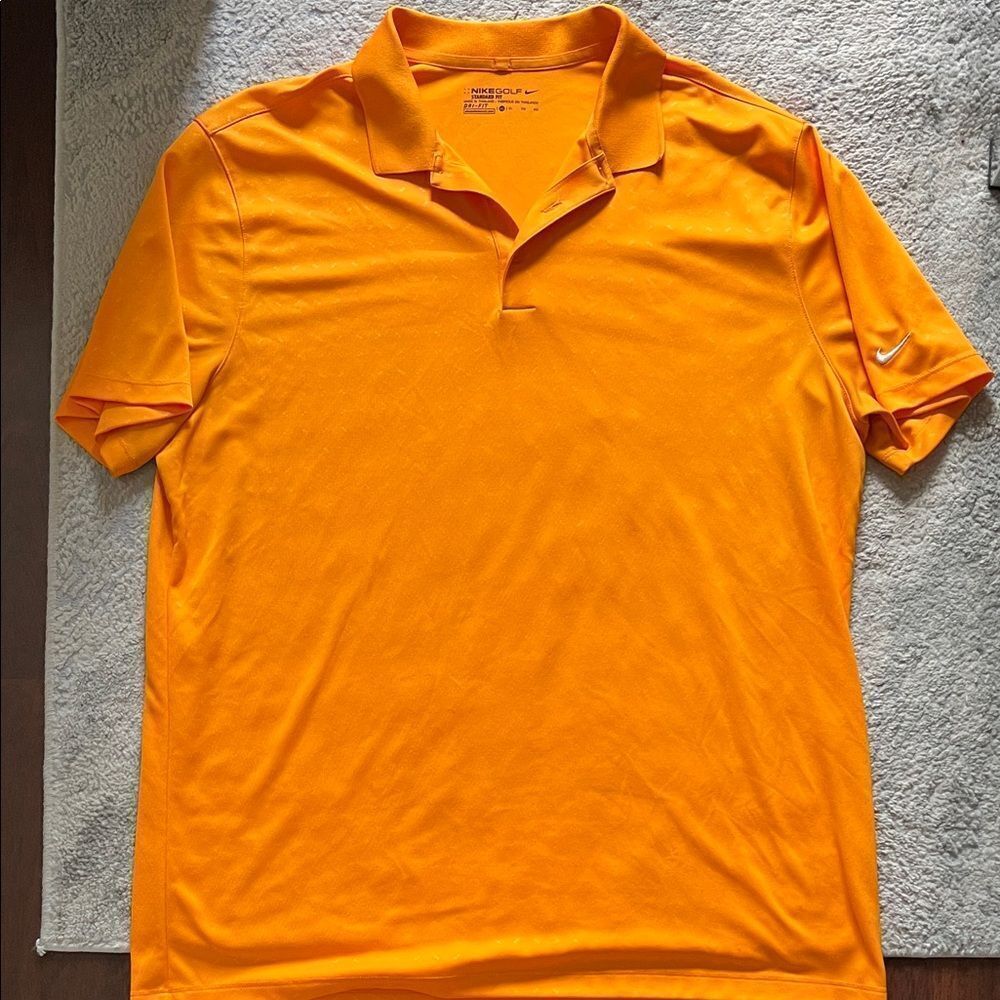 Nike Men's Bright Orange Polo Shirt